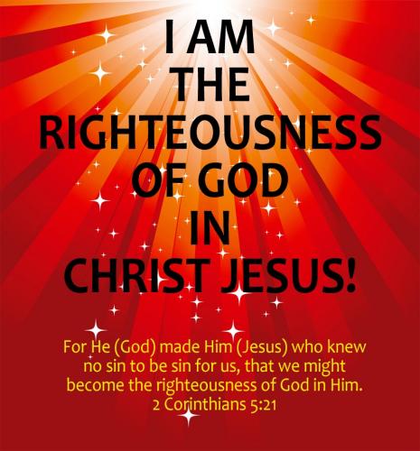We have the SAME righteousness of Christ