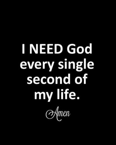 I Need God